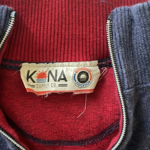 Men's sz S, KONA supply company REVERSIBLE cotton sweatshirt - Picture 2 of 3